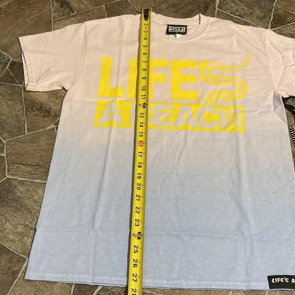 NWT Life’s A Beach Ombré Short Sleeve Tee Sz Small - Picture 4 of 9